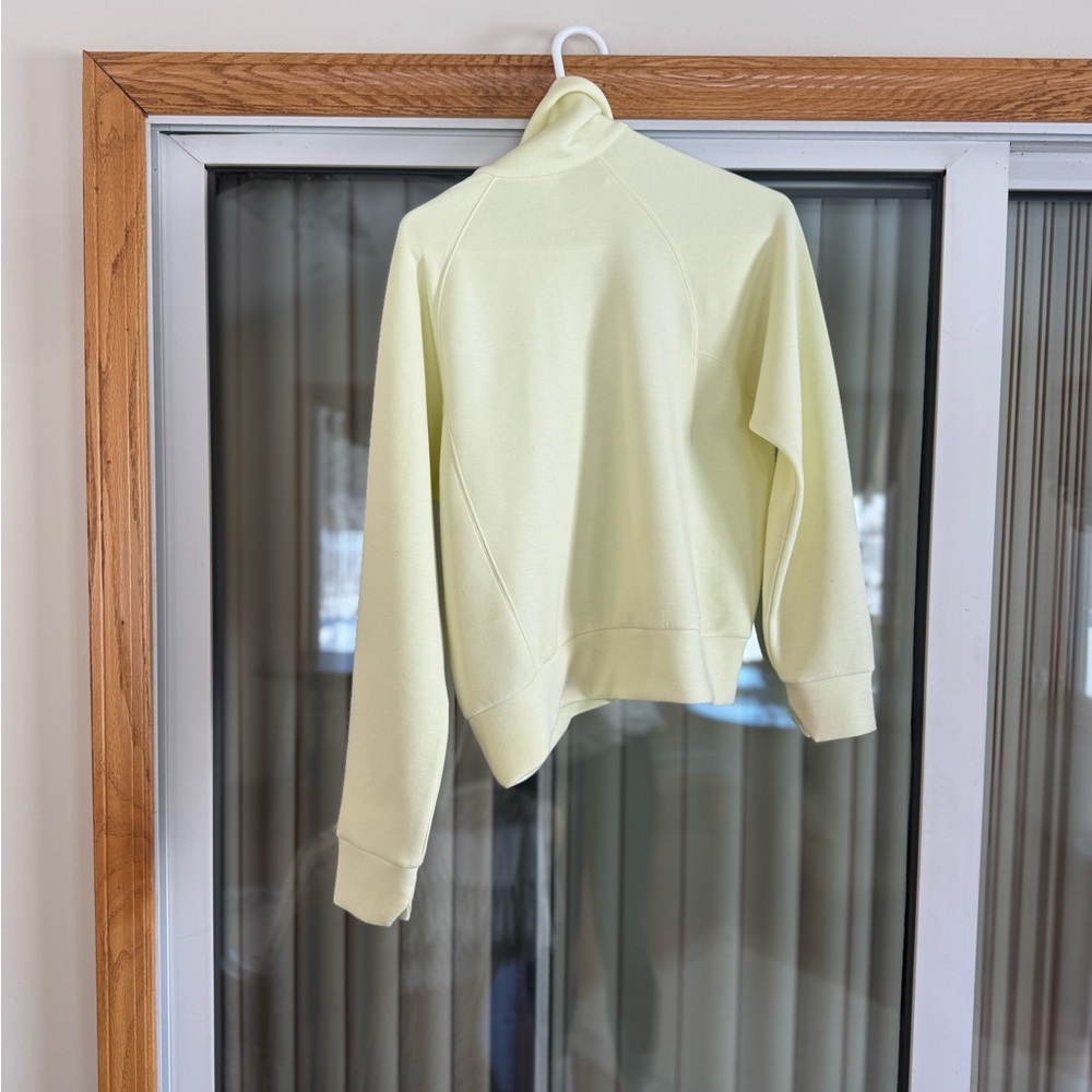 Spanx Airessentials Half Zip Light Lime/Yellow Pu… - image 4